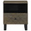 VidaXL (1 pcs) vidaXL Bedside Cabinet Black 40x33x46 cm Solid Wood Mango bedside table 3