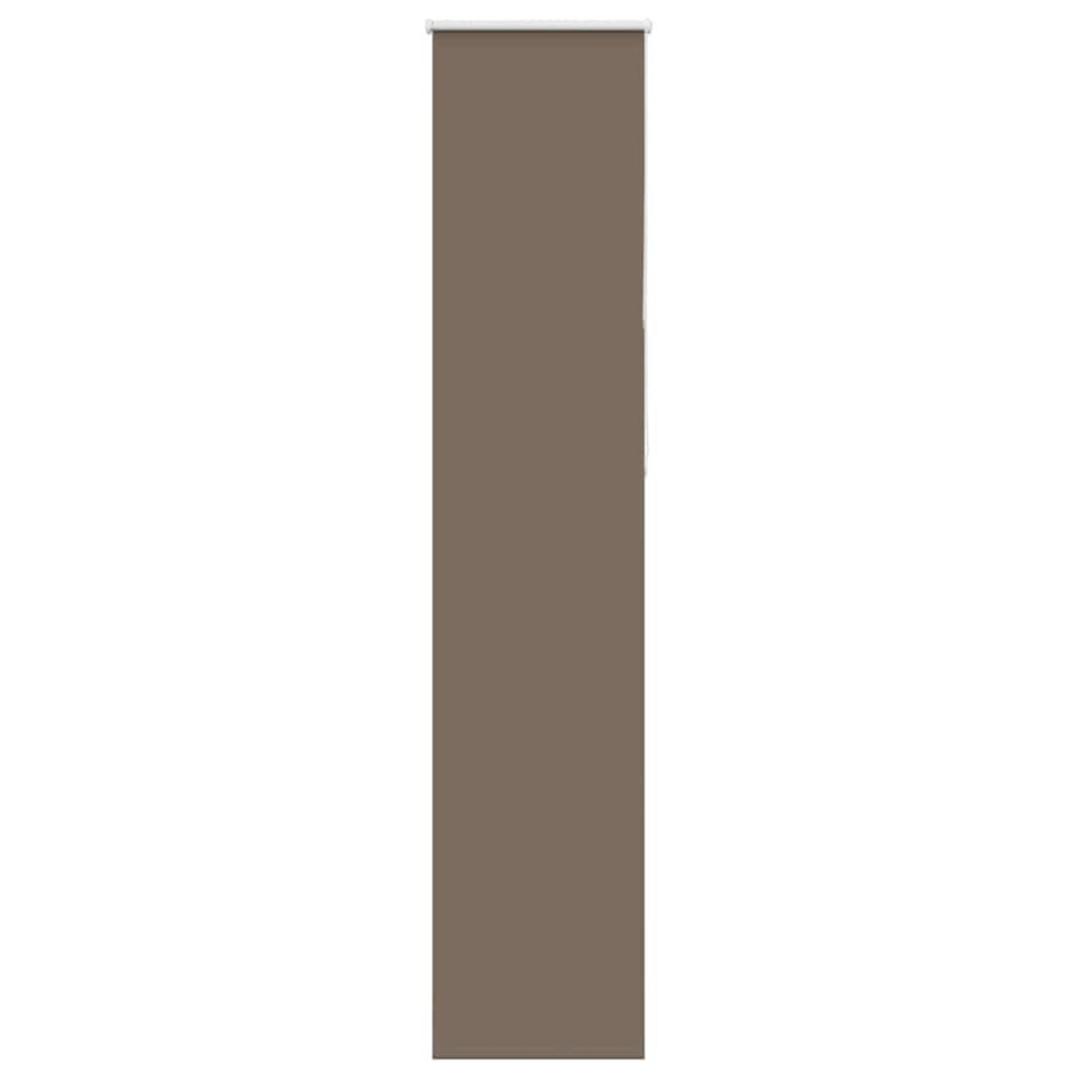 Vidaxl (55 X 210 Cm) Roller Blind Blackout Coffee 65X130 Cm Fabric Width 60.7 Cm Polyester