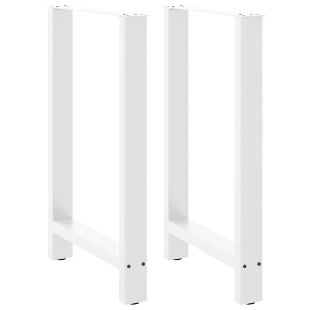 (white, 60 X (90-91) cm/ 2 pcs) vidaXL Coffee Table Legs Desk Legs Metal Furniture Legs Bar Stand DIY Steel