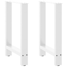 (white, 50 x (72-73) cm/ 1 pcs) vidaXL Coffee Table Legs Desk Legs Metal Furniture Legs Bar Stand DIY Steel