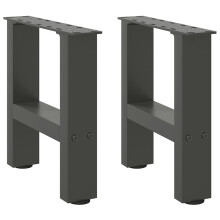 (anthracite, 30 x (30-31) cm/ 1 pcs) vidaXL Coffee Table Legs Desk Legs Metal Furniture Legs Bar Stand DIY Steel