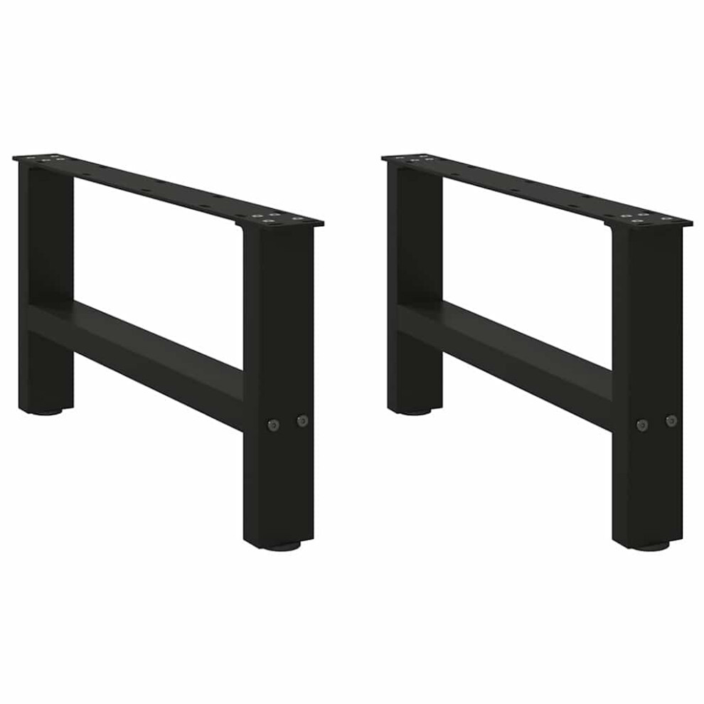 (black, 60 X (30-31) cm/ 1 pcs) vidaXL Coffee Table Legs Desk Legs Metal Furniture Legs Bar Stand DIY Steel