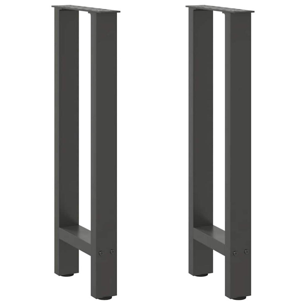 (anthracite, 28 X (72-73) cm/ 1 pcs) vidaXL Coffee Table Legs Desk Legs Metal Furniture Legs Bar Stand DIY Steel