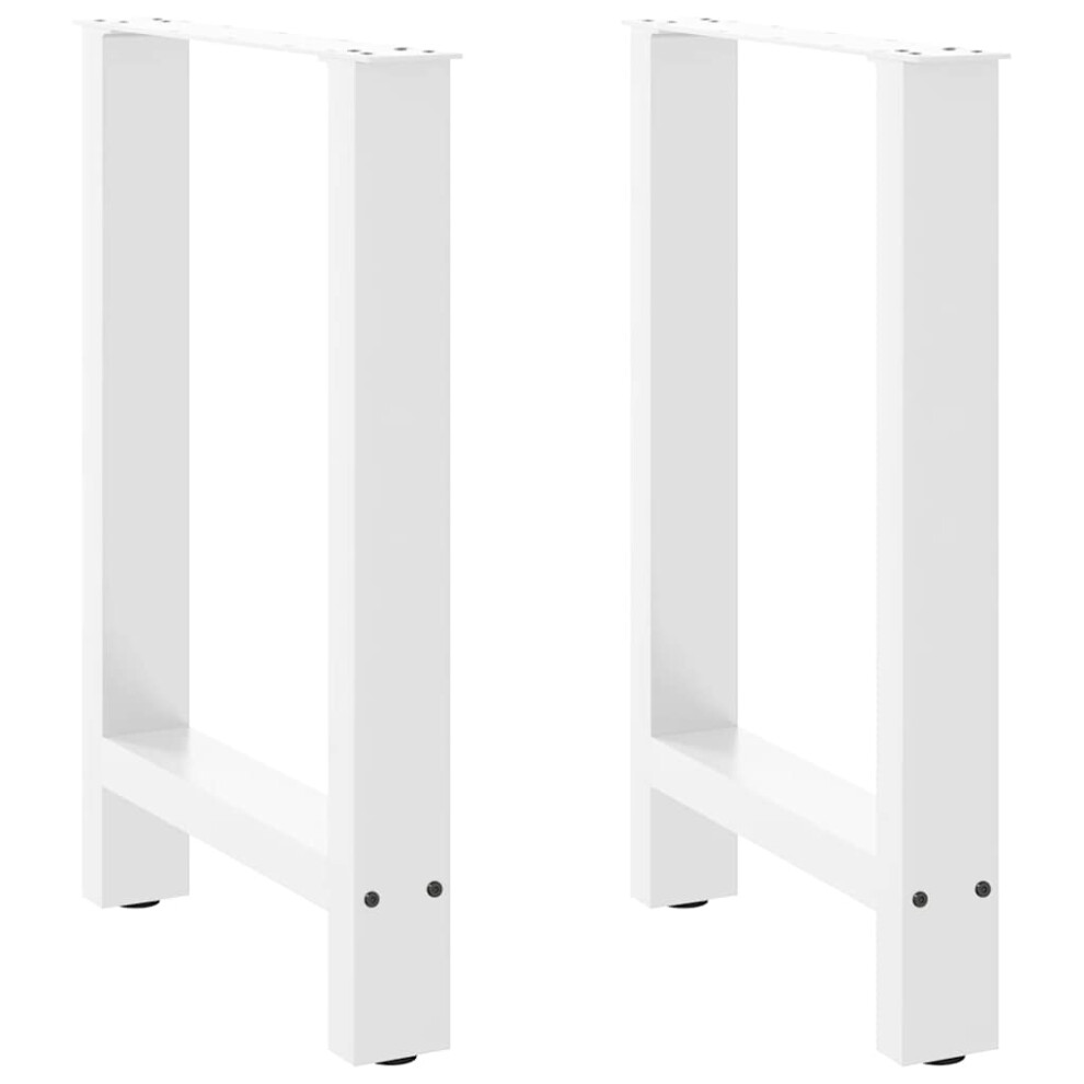 (white, 60 X (72-73) cm/ 1 pcs) vidaXL Coffee Table Legs Desk Legs Metal Furniture Legs Bar Stand DIY Steel