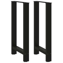 (black, 40 x (90-91) cm/ 1 pcs) vidaXL Coffee Table Legs Desk Legs Metal Furniture Legs Bar Stand DIY Steel