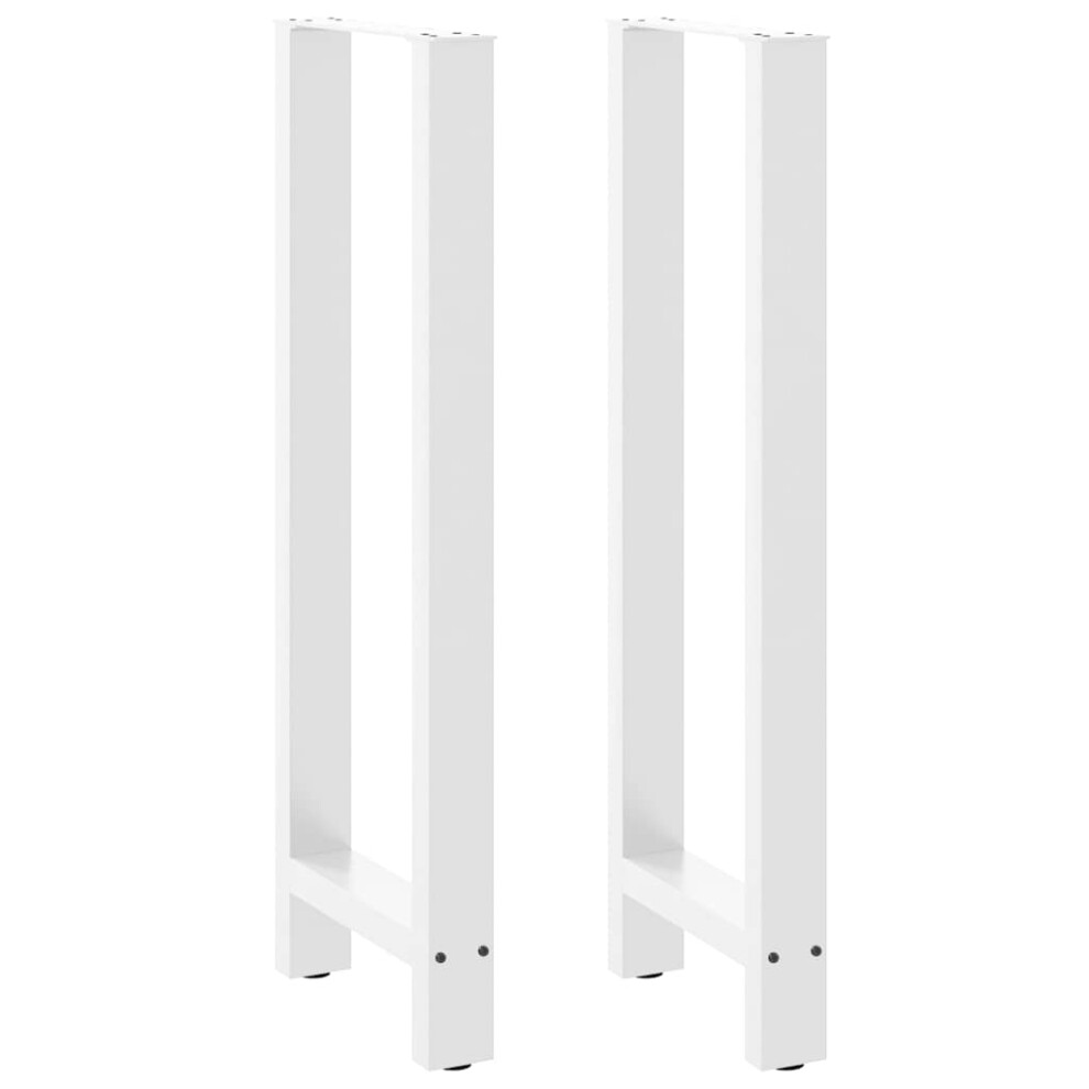 (white, 40 X (110-111) cm/ 2 pcs) vidaXL Coffee Table Legs Desk Legs Metal Furniture Legs Bar Stand DIY Steel