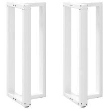 (white, 50 x 35 x (100-101) cm) vidaXL Dining Table Legs T-Shaped Desk Legs Metal Furniture Legs 2 pcs Steel