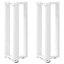 (white, 38 x 25 x (72-73) cm) vidaXL Dining Table Legs T-Shaped Desk Legs Metal Furniture Legs 2 pcs Steel
