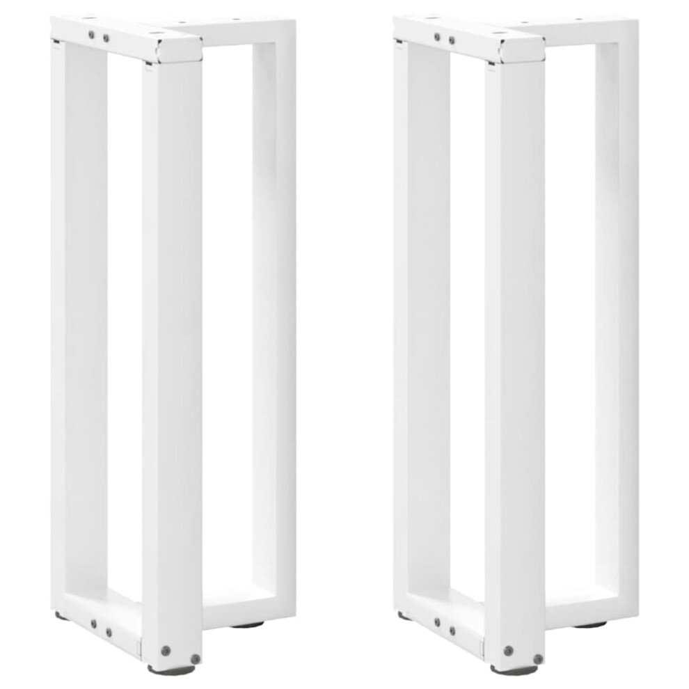 (White, 38 X 25 X (72-73) Cm) Vidaxl Dining Table Legs T-ShapedãÂ Desk Legs Metal Furniture Legs 2 Pcs Steel 8721158317056