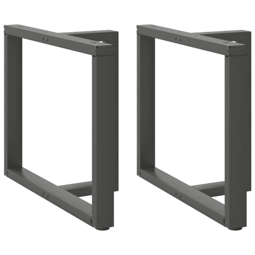 (Anthracite, 100 X 35 X (72-73) Cm) Vidaxl Dining Table Legs T-ShapedãÂ Desk Legs Metal Furniture Legs 2 Pcs Steel 8721158317308