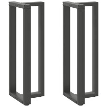 (anthracite, 40 x 35 x (110-111) cm) vidaXL Dining Table Legs T-Shaped Desk Legs Metal Furniture Legs 2 pcs Steel