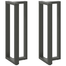 (anthracite, 50 x 35 x (110-111) cm) vidaXL Dining Table Legs T-Shaped Desk Legs Metal Furniture Legs 2 pcs Steel