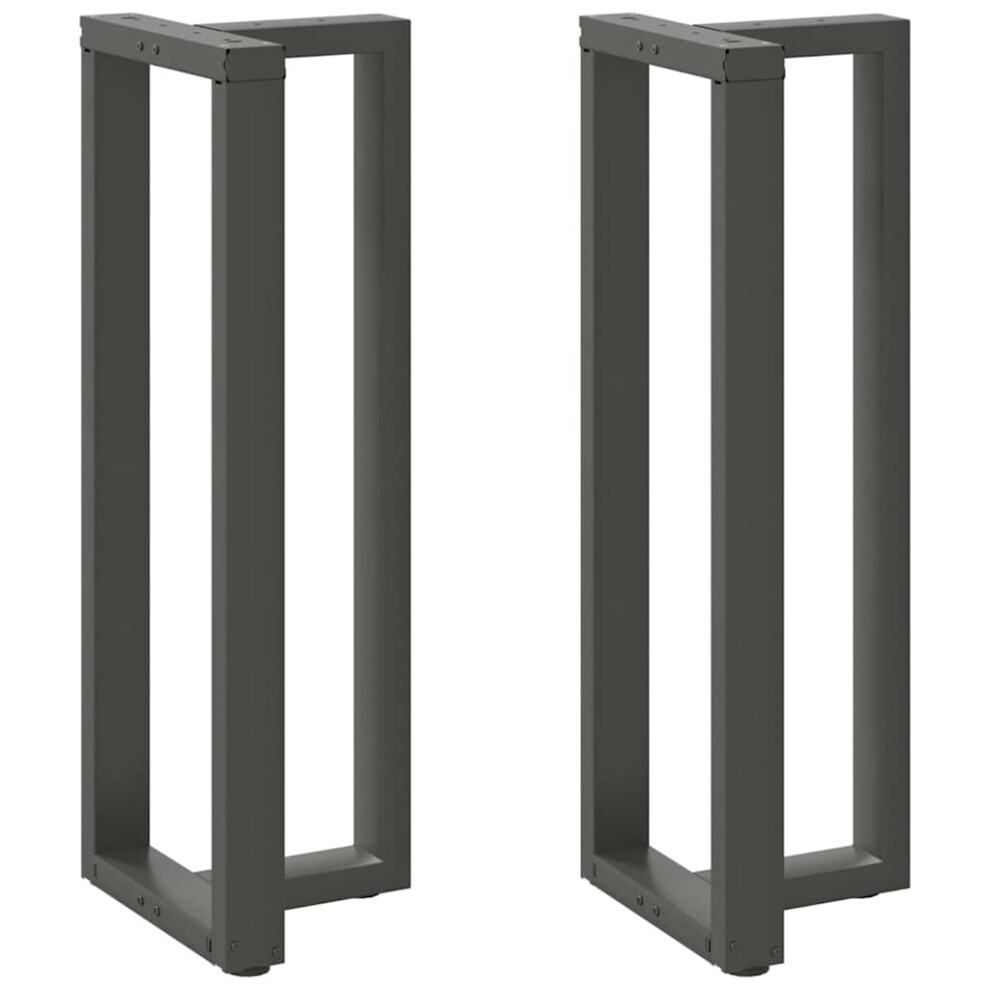 (Anthracite, 50 X 35 X (110-111) Cm) Vidaxl Dining Table Legs T-ShapedãÂ Desk Legs Metal Furniture Legs 2 Pcs Steel 8721158317629