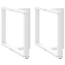 (white, 90 x 35 x (72-73) cm) vidaXL Dining Table Legs T-Shaped Desk Legs Metal Furniture Legs 2 pcs Steel