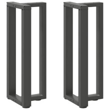 (anthracite, 38 x 25 x (72-73) cm) vidaXL Dining Table Legs T-Shaped Desk Legs Metal Furniture Legs 2 pcs Steel