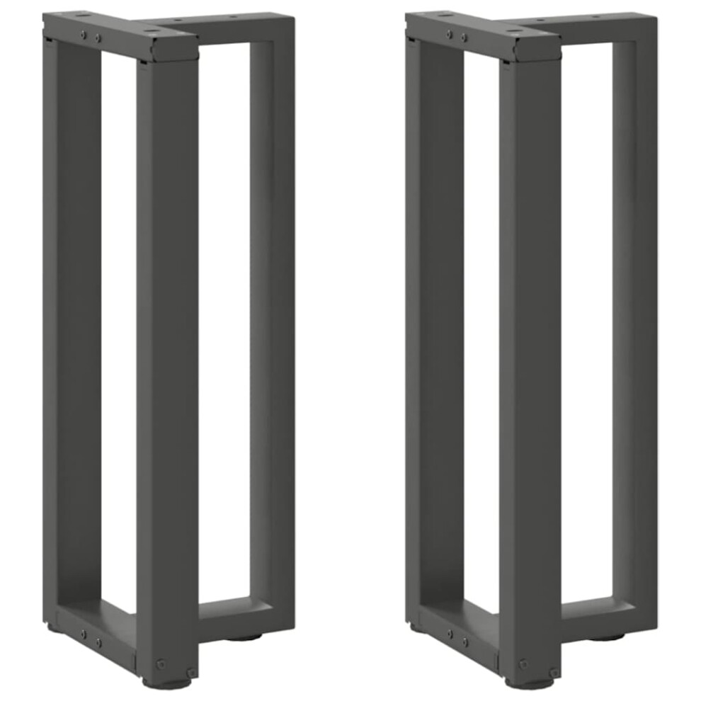 (Anthracite, 38 X 25 X (72-73) Cm) Vidaxl Dining Table Legs T-ShapedãÂ Desk Legs Metal Furniture Legs 2 Pcs Steel 8721158317063