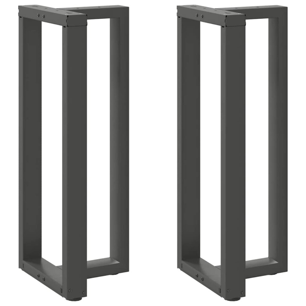 Vidaxl (Anthracite, 50 X 35 X (100-101) Cm) Dining Table Legs T-Shapedâ Desk Legs Metal Furniture Legs 2 Pcs Steel