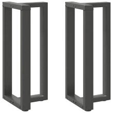 (anthracite, 50 x 35 x (90-91) cm) vidaXL Dining Table Legs T-Shaped Desk Legs Metal Furniture Legs 2 pcs Steel