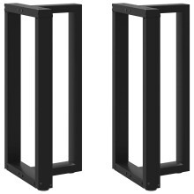 (black, 50 x 35 x (90-91) cm) vidaXL Dining Table Legs T-Shaped Desk Legs Metal Furniture Legs 2 pcs Steel