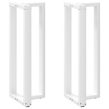 (white, 40 x 35 x (110-111) cm) vidaXL Dining Table Legs T-Shaped Desk Legs Metal Furniture Legs 2 pcs Steel
