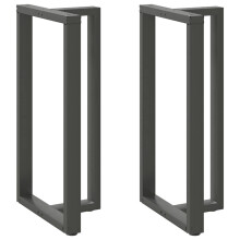 (anthracite, 60 x 35 x (110-111) cm) vidaXL Dining Table Legs T-Shaped Desk Legs Metal Furniture Legs 2 pcs Steel