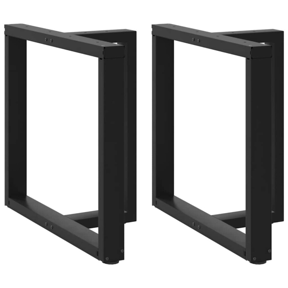 (Black, 80 X 35 X (72-73) Cm) Vidaxl Dining Table Legs T-ShapedãÂ Desk Legs Metal Furniture Legs 2 Pcs Steel 8721158317209