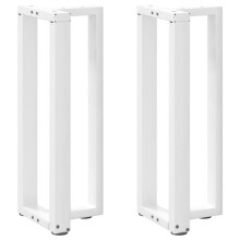 (white, 25 x 28 x (72-73) cm) vidaXL Dining Table Legs T-Shaped Desk Legs Metal Furniture Legs 2 pcs Steel