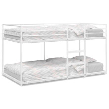 vidaXL Etagenbett ohne Matratze Weiß 75x190 cm Stahl