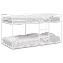 (100 x 190 cm) vidaXL Bunk Bed without Mattress Bed Frame Loft Bed Home Bedstead White Steel