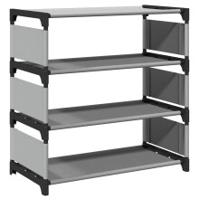 (55 cm) vidaXL Shoe Rack 4-Tier Grey 54x28x55 cm Non-woven Fabric shoe storage