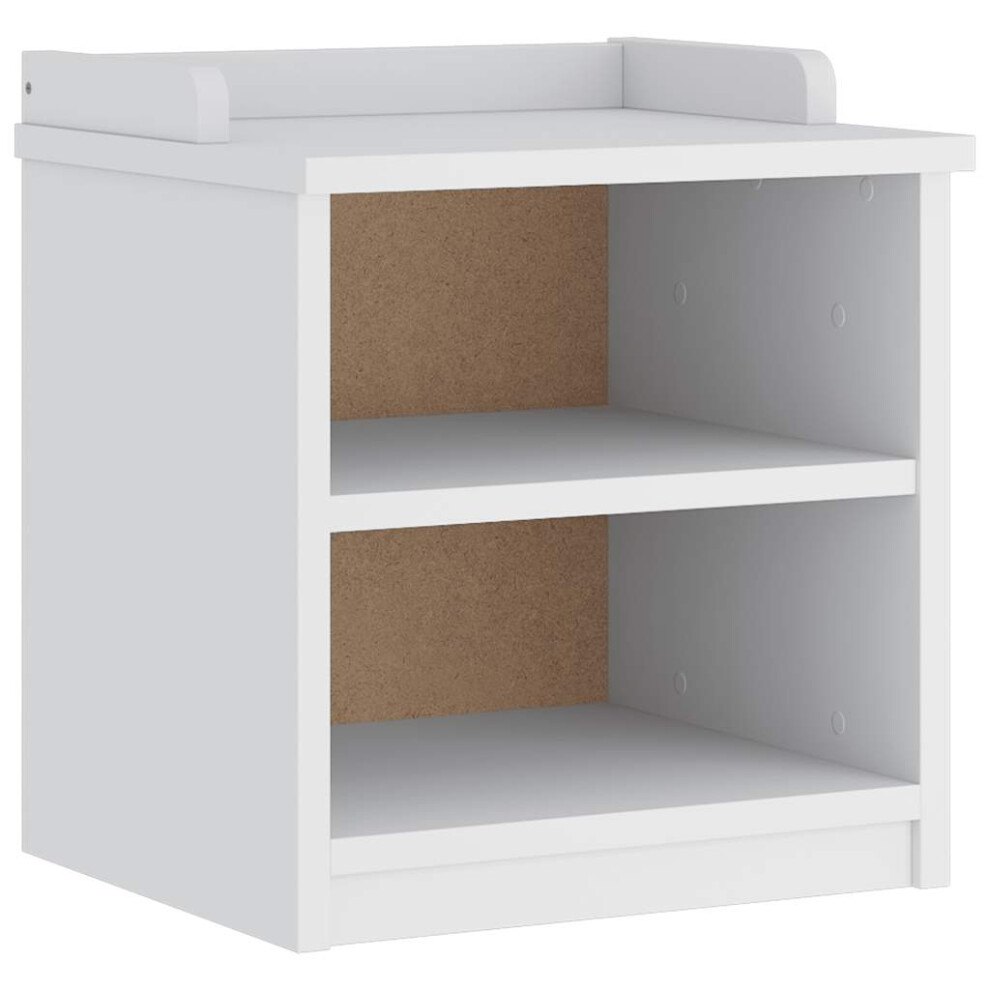 Vidaxl (White) Hallway Bench "Sandnes" 45X40x50 Cm Solid Wood Pine Bench Hall Bench