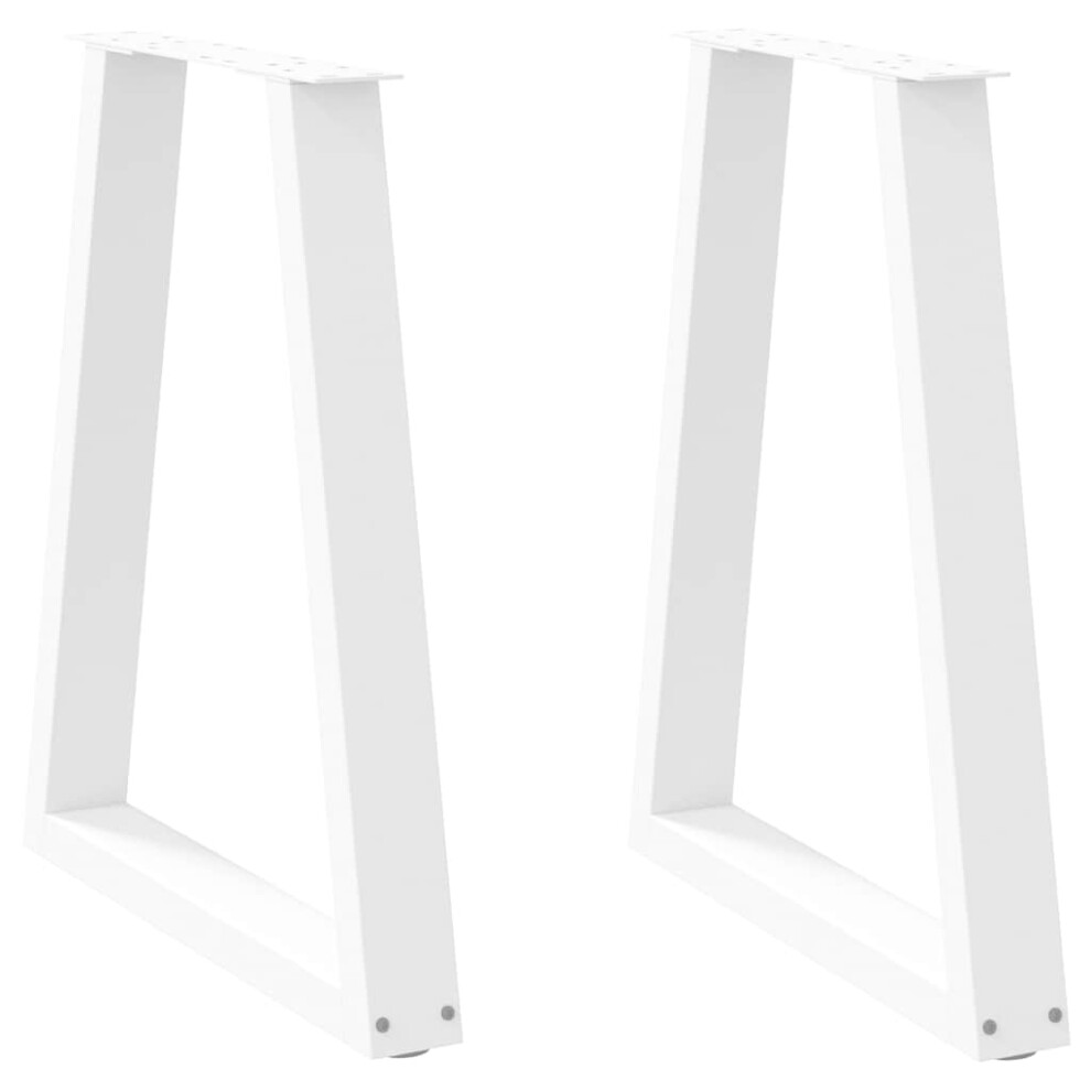 (white, 60 x (72-73) cm/ 2 pcs/ 1 piece) vidaXL Coffee Table Legs V-Shape Desk Legs Furniture Legs Bar Stand DIY Steel