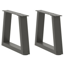 (anthracite, 40 x (30-31.3) cm/ 2 pcs/ 1 piece) vidaXL Coffee Table Legs V-Shape Desk Legs Furniture Legs Bar Stand DIY Steel