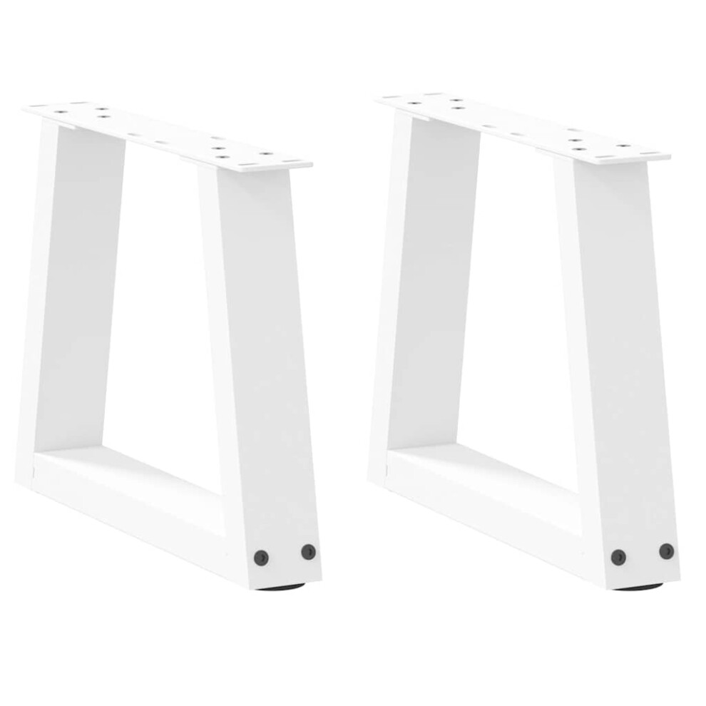 (White, 30 X (30-31.3) Cm/ 2 Pcs/ 1 Piece) Vidaxl Coffee Table Legs V-Shape Desk Legs Furniture Legs Bar Stand Diy Steel 8721102956867