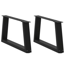 (black, 50 x (30-31.3) cm/ 2 pcs/ 1 piece) vidaXL Coffee Table Legs V-Shape Desk Legs Furniture Legs Bar Stand DIY Steel
