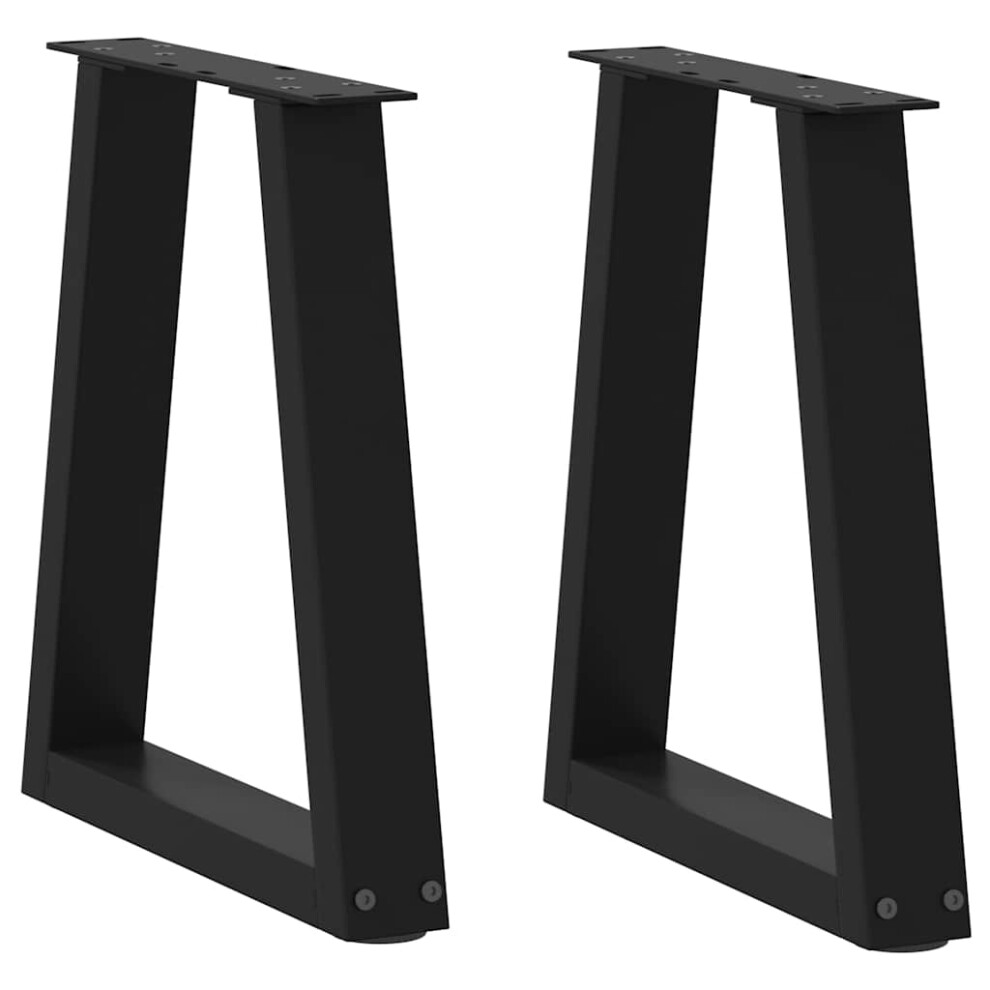 (black, 28 X (42-43.3) cm/ 2 pcs/ 1 piece) vidaXL Coffee Table Legs V-Shape Desk Legs Furniture Legs Bar Stand DIY Steel