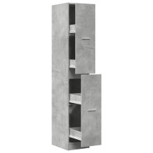 (concrete grey, 30 x 41 x 174.5 cm) vidaXL Apothecary Cabinet Storage Cabinet Apothecary Cupboard Engineered Wood