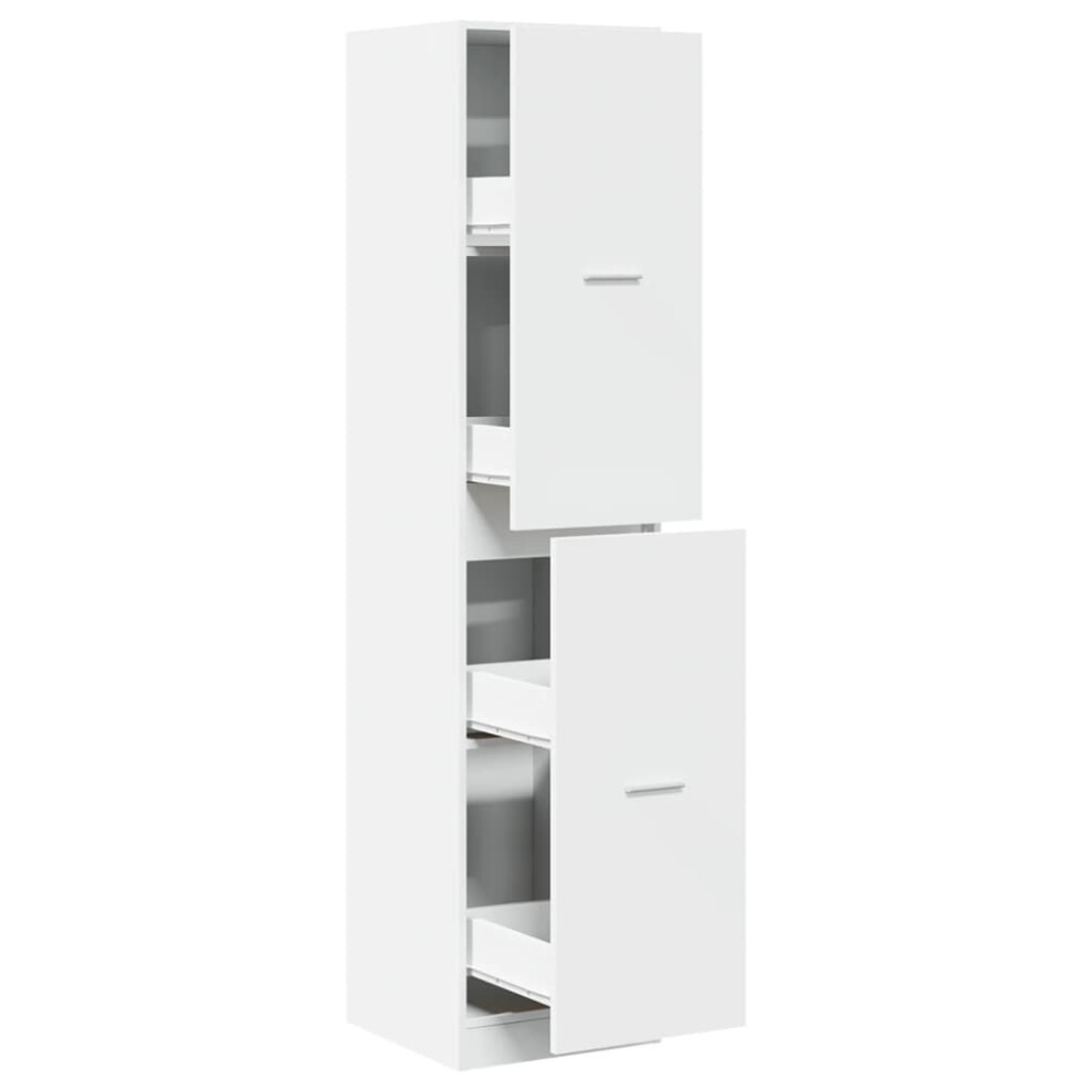 (white, 40 x 41 x 174.5 cm) vidaXL Apothecary Cabinet Storage Cabinet Apothecary Cupboard Engineered Wood