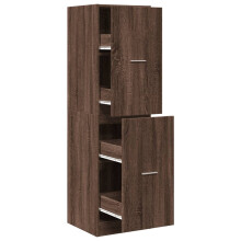 (brown oak, 40 x 41 x 144.5 cm) vidaXL Apothecary Cabinet Storage Cabinet Apothecary Cupboard Engineered Wood