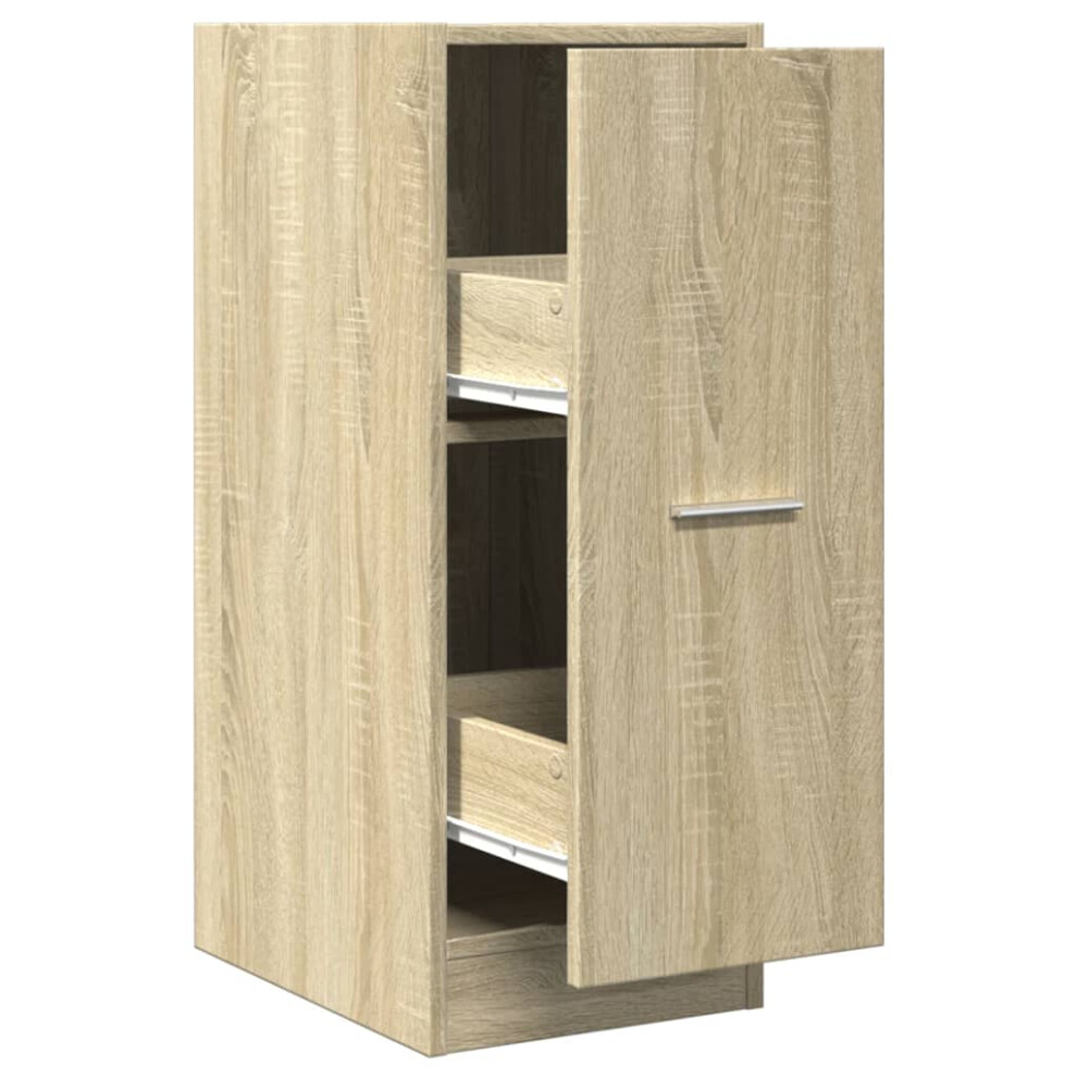 Vidaxl (Sonoma Oak, 30 X 41 X 77.5 Cm) Apothecary Cabinet Storage Cabinet Apothecary Cupboard Engineered Wood