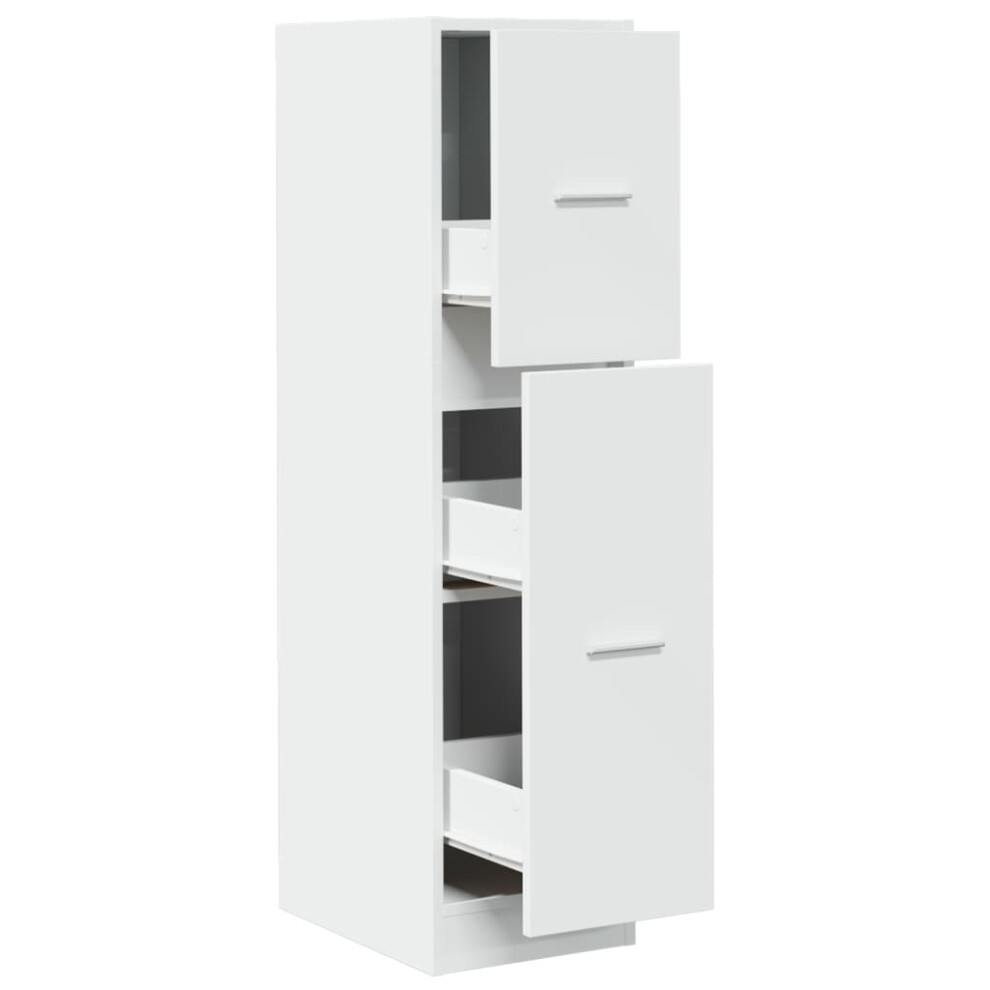 Vidaxl (White, 30 X 41 X 118 Cm) Apothecary Cabinet Storage Cabinet Apothecary Cupboard Engineered Wood