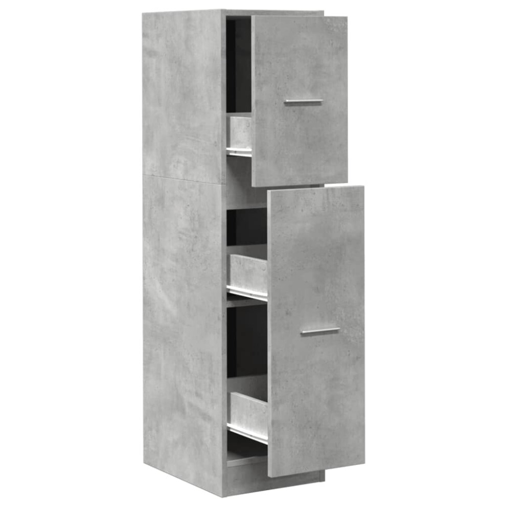 Vidaxl (Concrete Grey, 30 X 41 X 118 Cm) Apothecary Cabinet Storage Cabinet Apothecary Cupboard Engineered Wood