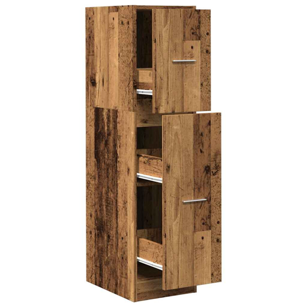 Vidaxl (Old Wood, 30 X 41 X 118 Cm) Apothecary Cabinet Storage Cabinet Apothecary Cupboard Engineered Wood