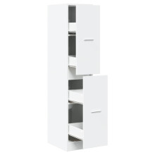 (white, 30 x 41 x 144.5 cm) vidaXL Apothecary Cabinet Storage Cabinet Apothecary Cupboard Engineered Wood