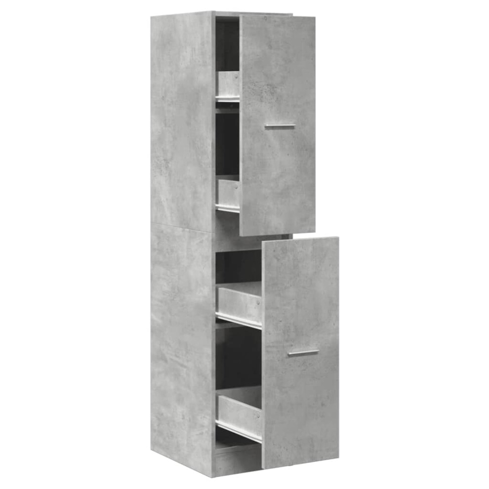 (concrete grey, 30 X 41 X 144.5 cm) vidaXL Apothecary Cabinet Storage Cabinet Apothecary Cupboard Engineered Wood