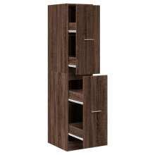 (brown oak, 30 x 41 x 144.5 cm) vidaXL Apothecary Cabinet Storage Cabinet Apothecary Cupboard Engineered Wood