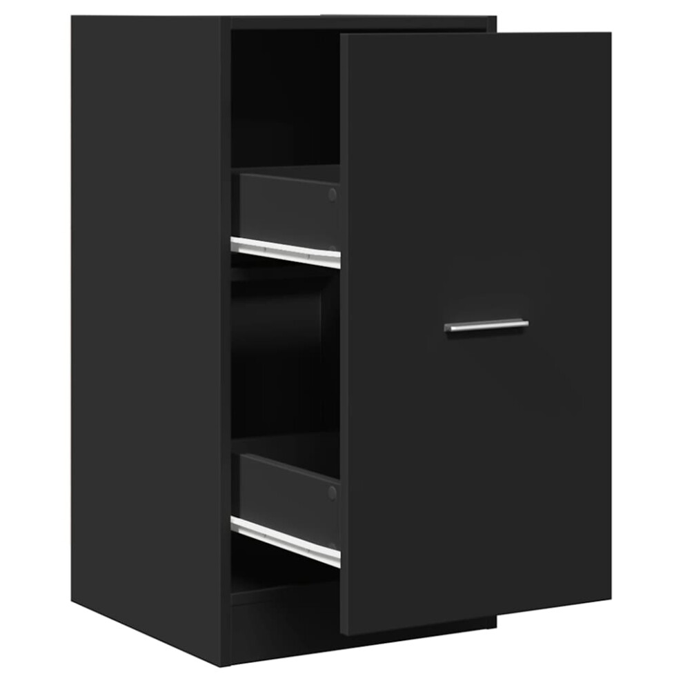 (black, 40 X 41 X 77.5 cm) vidaXL Apothecary Cabinet Storage Cabinet Apothecary Cupboard Engineered Wood