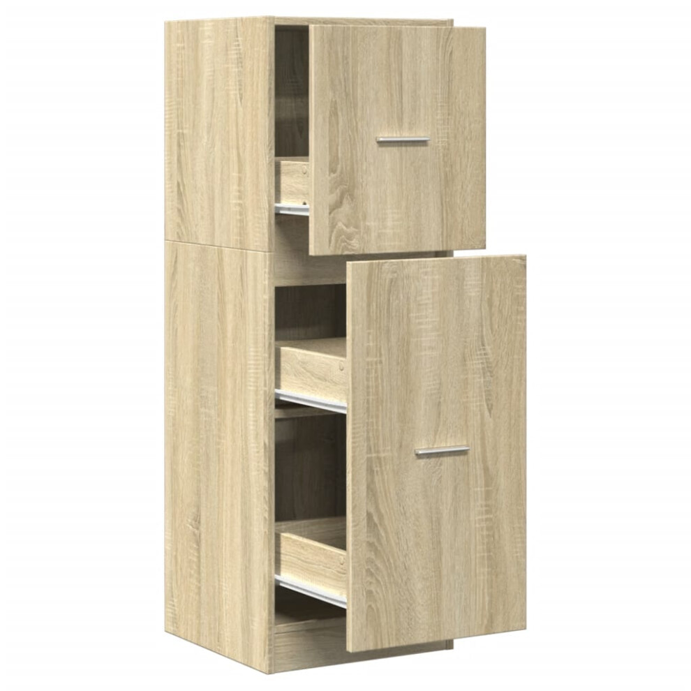Vidaxl (Sonoma Oak, 40 X 41 X 118 Cm) Apothecary Cabinet Storage Cabinet Apothecary Cupboard Engineered Wood