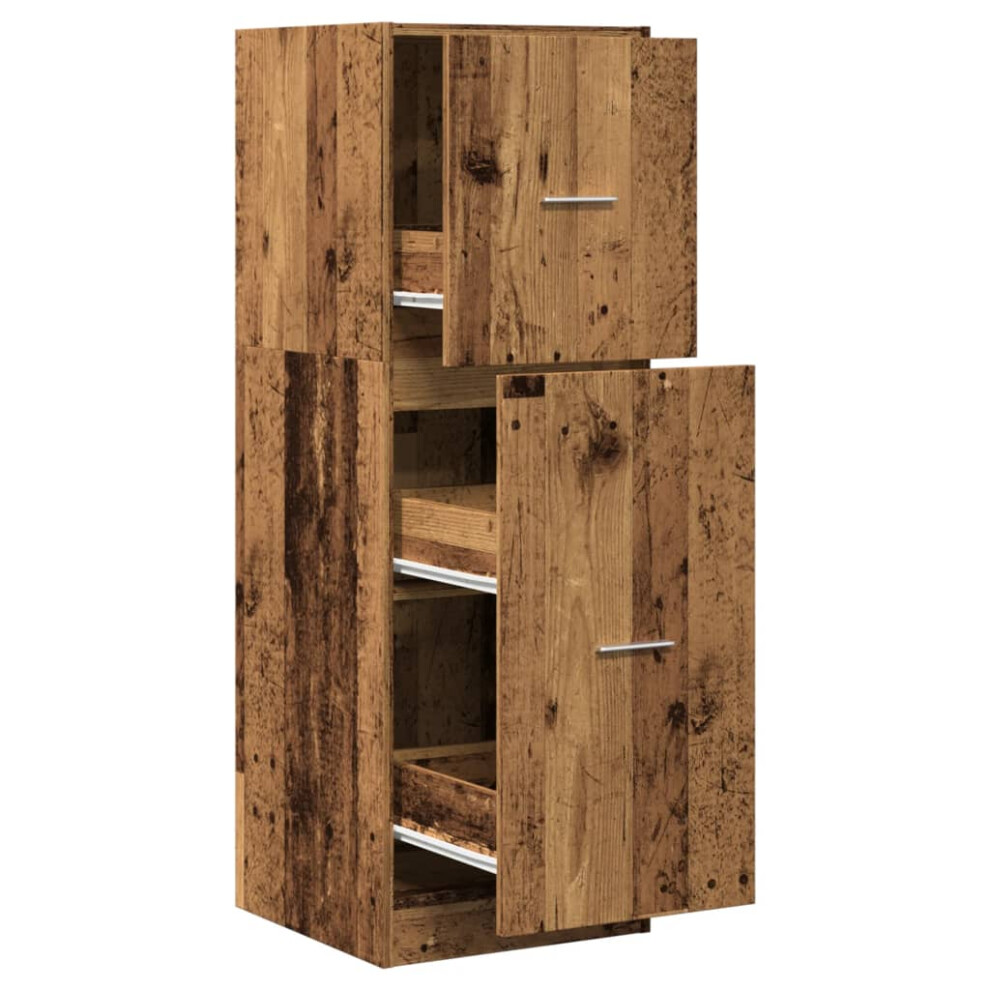 Vidaxl (Old Wood, 40 X 41 X 118 Cm) Apothecary Cabinet Storage Cabinet Apothecary Cupboard Engineered Wood