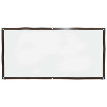 vidaXL Transparente Plane mit Ösen 1x2 m Polyethylen